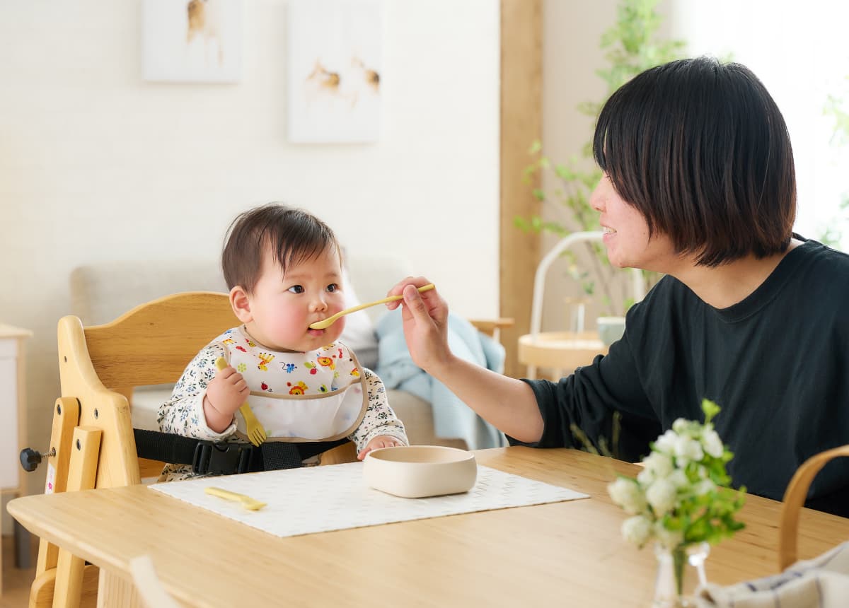 離乳食の初期の食べ物イメージ