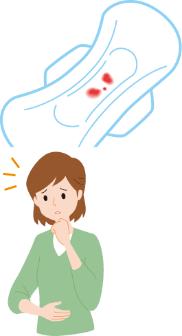 着床出血の説明イラスト