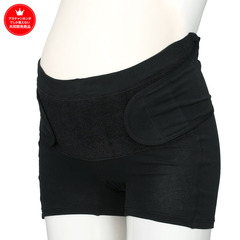 [パンツタイプ]妊婦帯パンツ ベルト一体型 浅ばき ブラック の画像