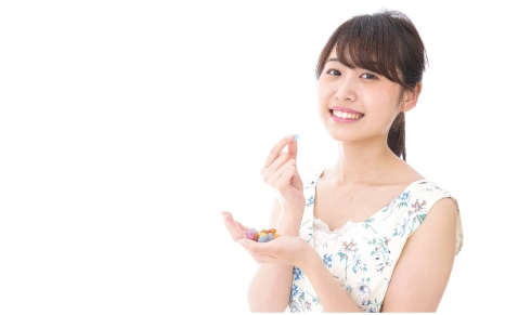 ノンシュガーガムやするめ、酢昆布など、長く口の中に入れておけるもののイメージ