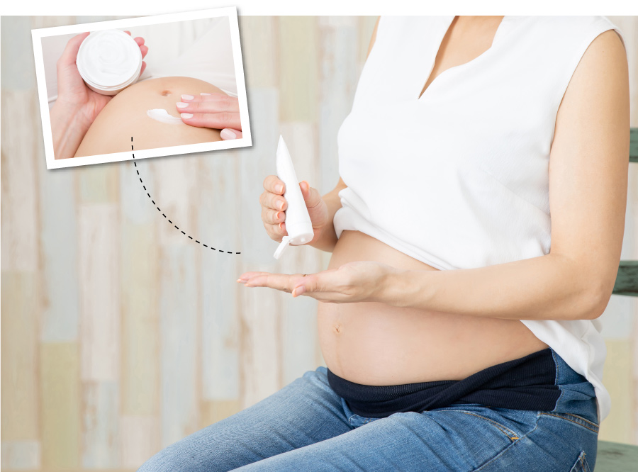 妊娠線の予防はいつから始めるべき？効果的な方法は？のイメージ