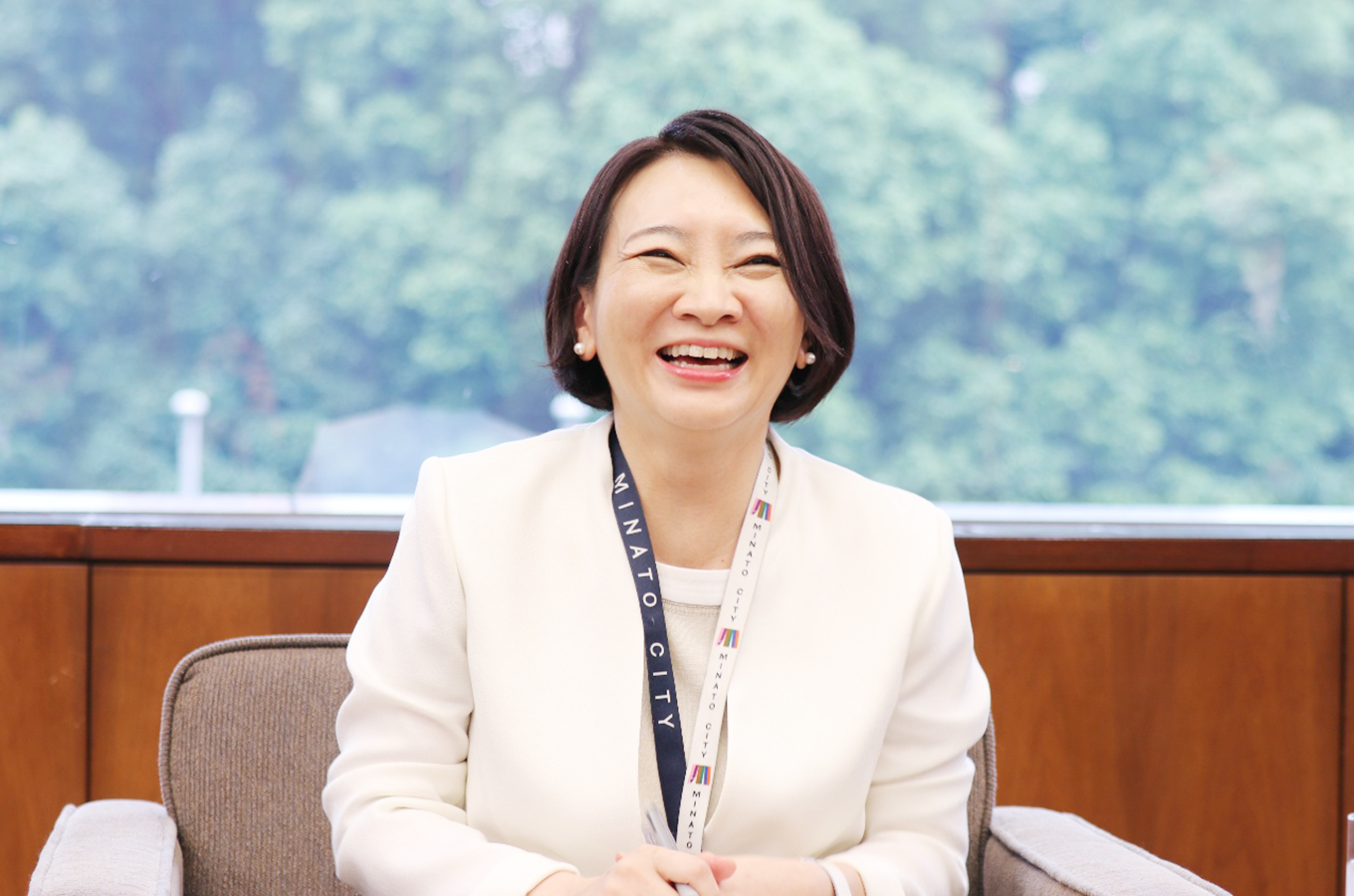 港区長 清家愛さん
