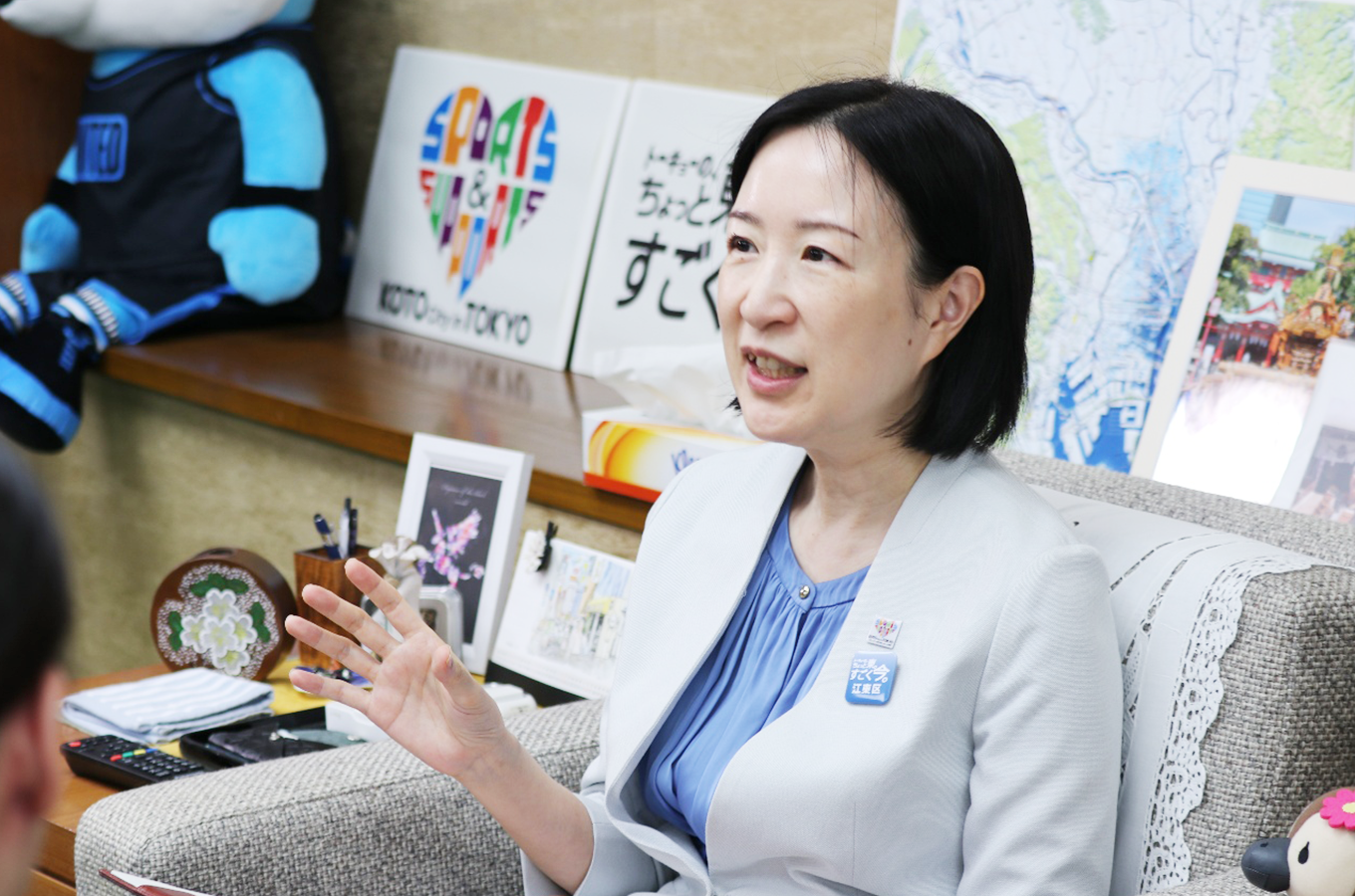 江東区長 大久保朋果さん