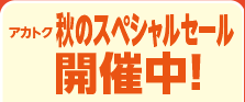 秋のスペシャルセール