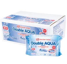 水99％super Double AQUA たっぷりの水で洗い流すおしりふき 水分たっぷりタイプ
