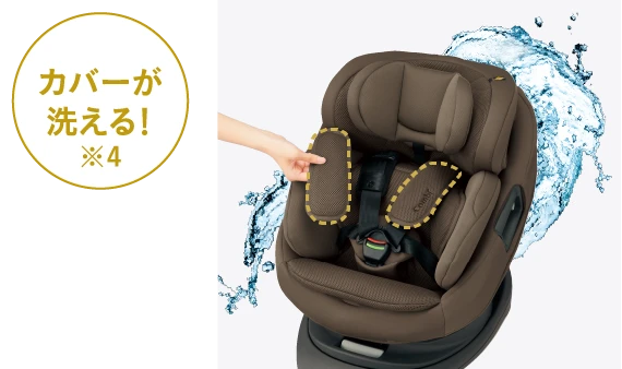 カバーが洗える!※4