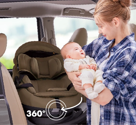 片手で回せるスムーズセンターレバー