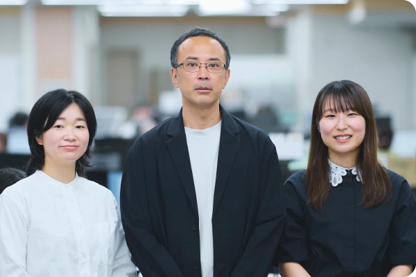 （写真左より）生沼さん、白井さん、中根さん