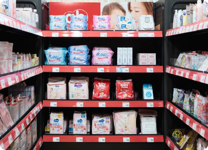 無人店舗の商品ランナップ